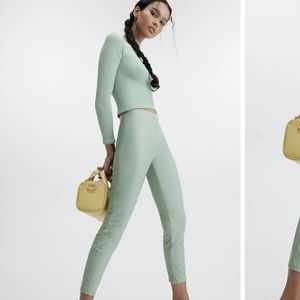 Fabletics High waisted vegan leather leggings